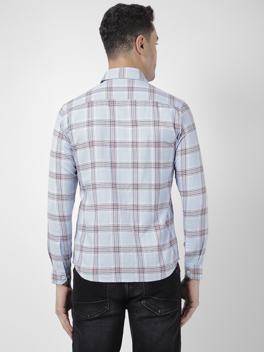 Numero Uno Men Checkered Blue Shirt